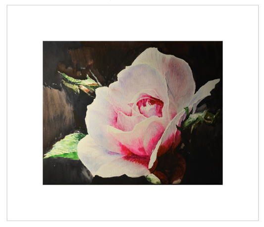 EQLE-R] Limited Edition Canvas Print - M.HEE - Hyperrealism Pink Rose Flower Painting