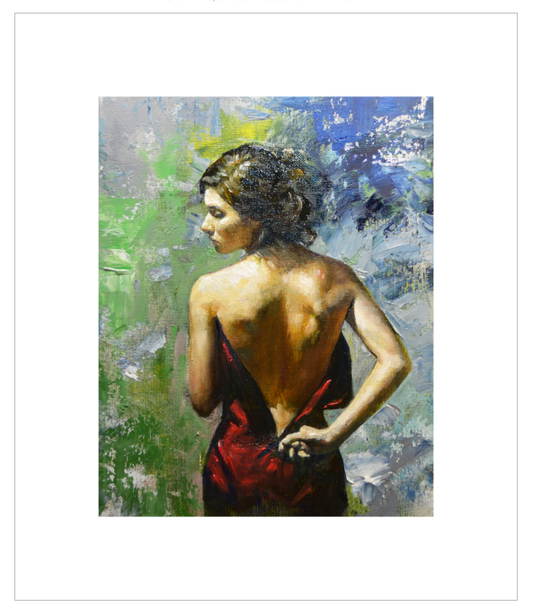 EQLE-F] Limited Edition Canvas Print - M.HEE - Realism Model Figure Painting