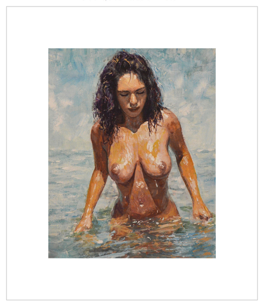 EQLE-N] Limited Edition Canvas Print - SAMUEL JOHNSON - Hyperrealism Nude Model Figure Painting