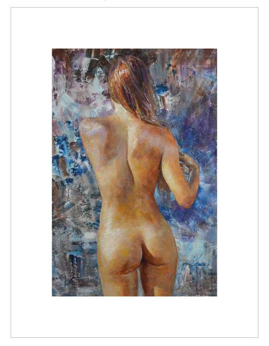 EQLE-N] Limited Edition Canvas Print - SAMUEL JOHNSON - Realism Nude Model Figure Painting