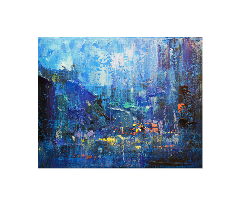 EQLE-C] Limited Edition Canvas Print - RUKIE JACKSON - Impressionism Cityscape Painting