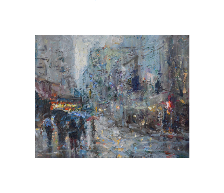 EQLE-C] Limited Edition Canvas Print - TOMAS JOHNSON - Impressionism Cityscape Painting