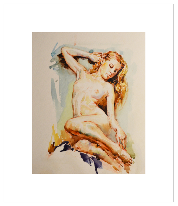 EQLE-N] Limited Edition Canvas Print - EUN JUNG - Nude Model Painting