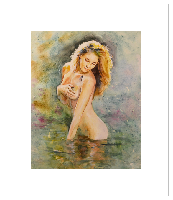 EQLE-N] Limited Edition Canvas Print - EUN JUNG - Nude Model Painting