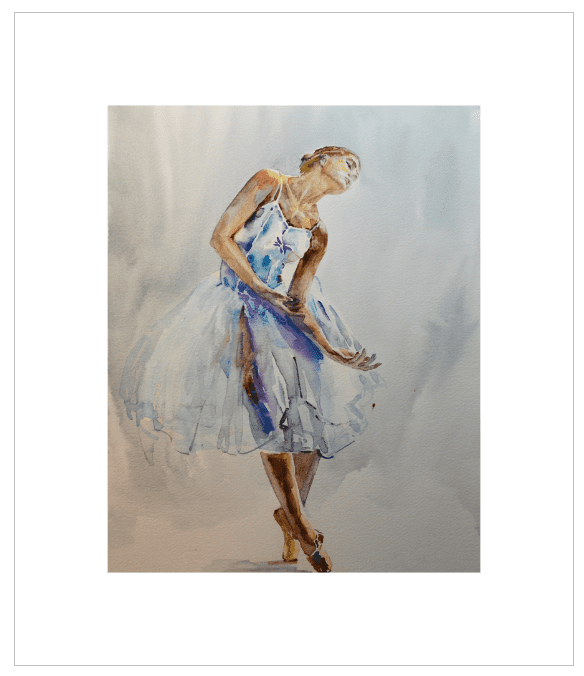 EQLE-F] Limited Edition Canvas Print - EUN JUNG - Expressionism Ballerina Painting