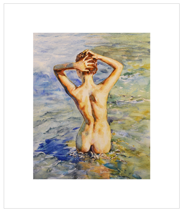 EQLE-N] Limited Edition Canvas Print - EUN JUNG - Realism Nude Model Painting