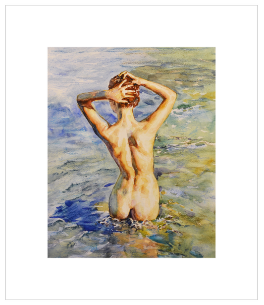 EQLE-N] Limited Edition Canvas Print - EUN JUNG - Realism Nude Model Painting