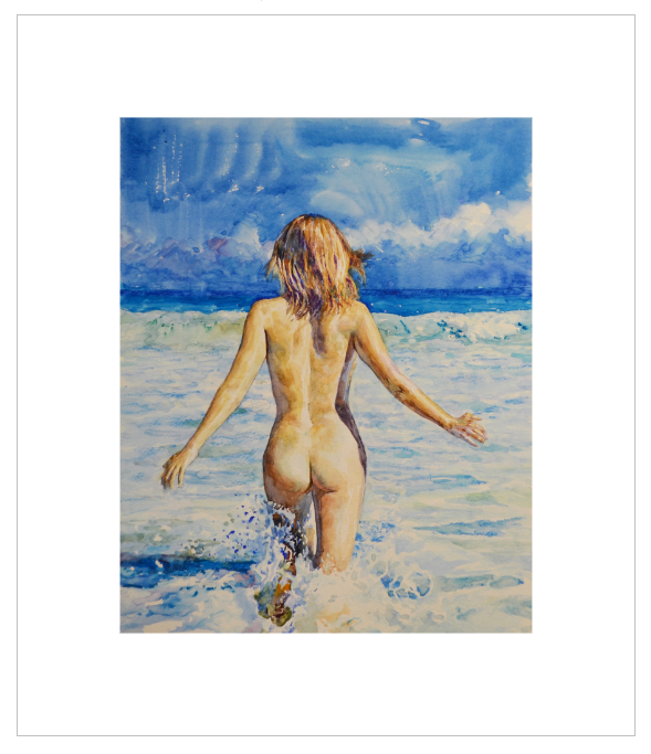 EQLE-N] Limited Edition Canvas Print - EUN JUNG - Realism Nude Model Painting