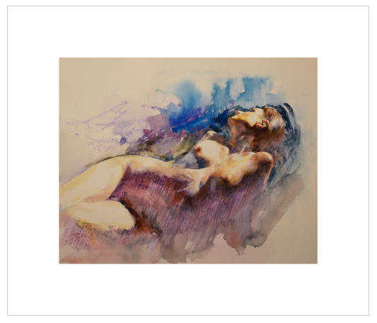 EQLE-N] Limited Edition Canvas Print - EUN JUNG - Expressionism Nude Model Painting