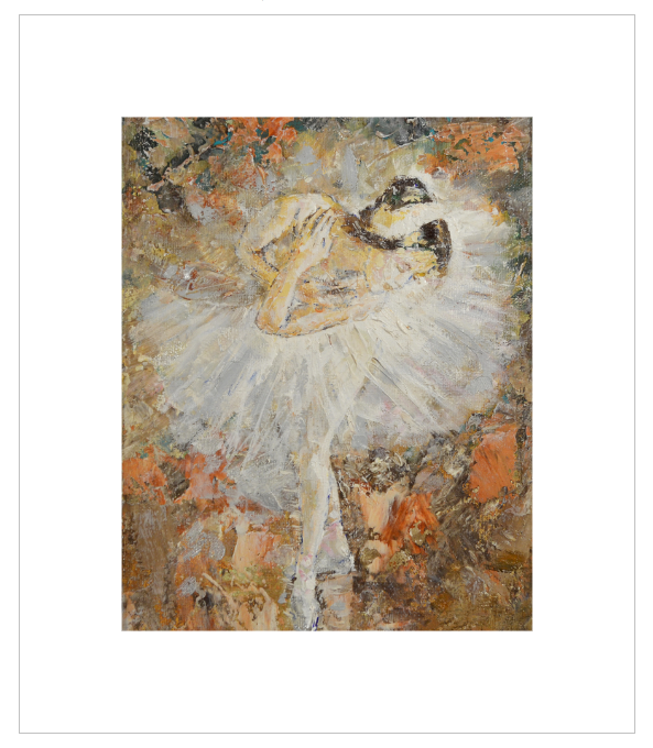 EQLE-F] Limited Edition Canvas Print - EUN JUNG - Expressionism Ballerina Painting