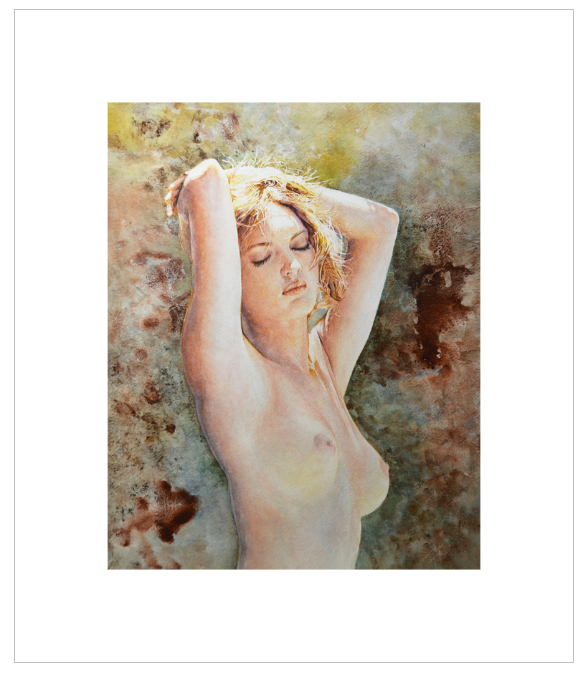 EQLE-N] Limited Edition Canvas Print - EUN JUNG - Hyperrealism Nude Model Figure Painting