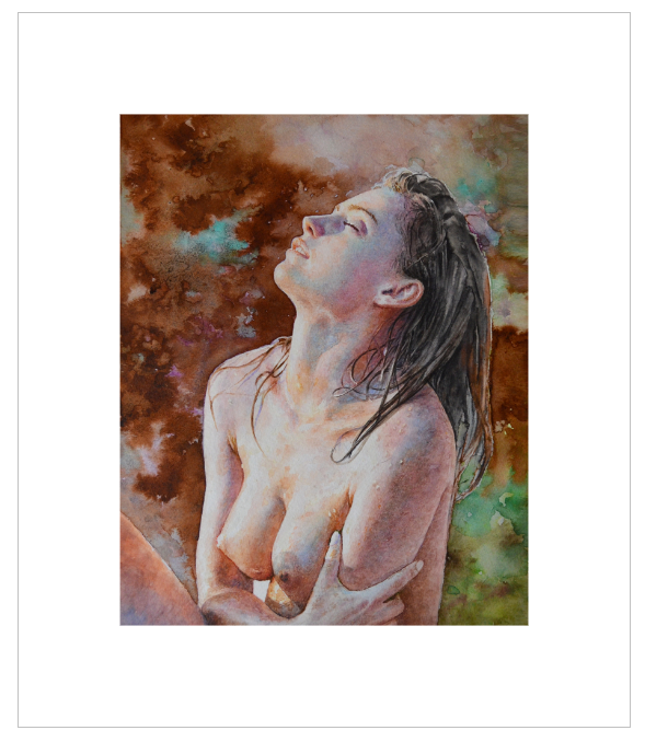 EQLE-N] Limited Edition Canvas Print - JAE JUNG - Hyperrealism Nude Model Figure Painting