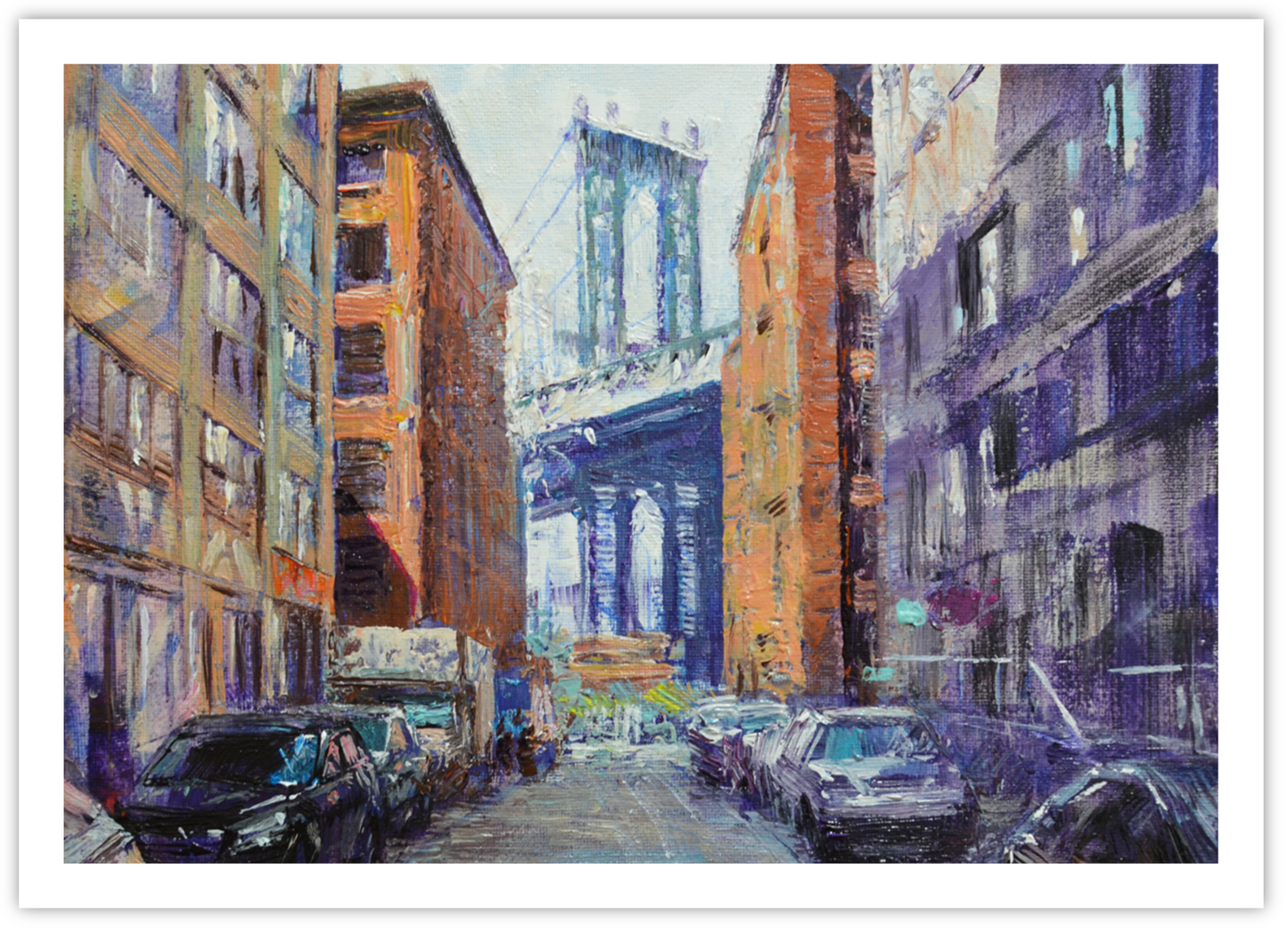 EQLE-C] Limited Edition Paper Print - JAY JACK JUNG (1955) - New York City Cityscape Painting