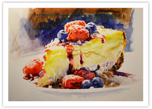 EQLE-T] Limited Edition Paper Print - EUN JUNG - Cake Slice Painting