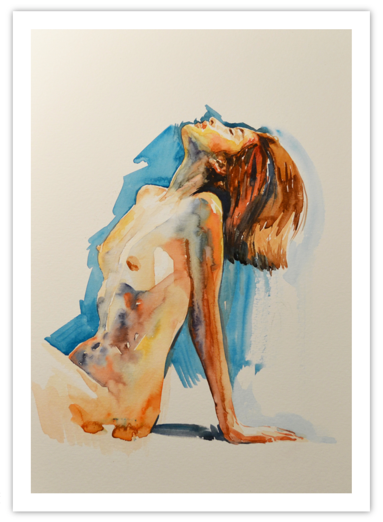 EQLE-N] Limited Edition Paper Print - EUN JUNG - Nude Model Figure Painting