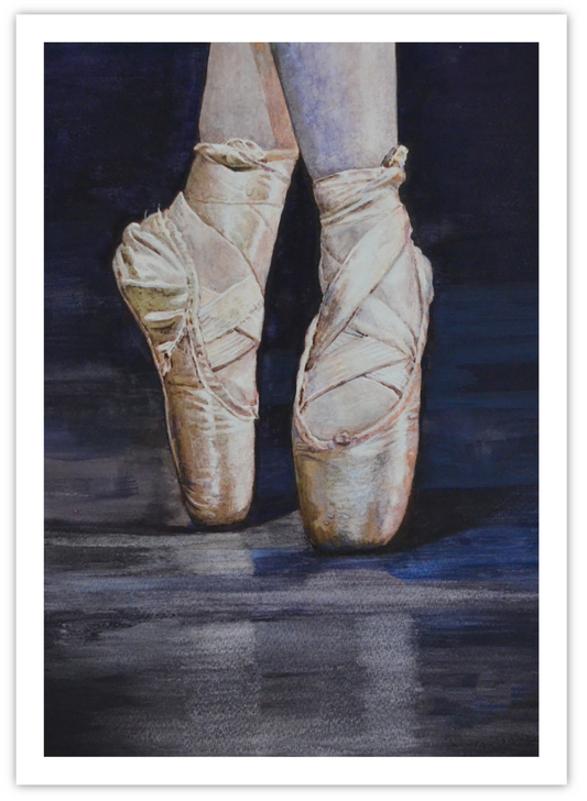 EQLE-F] Limited Edition Paper Print - EUN JUNG - Ballerina Figure Painting