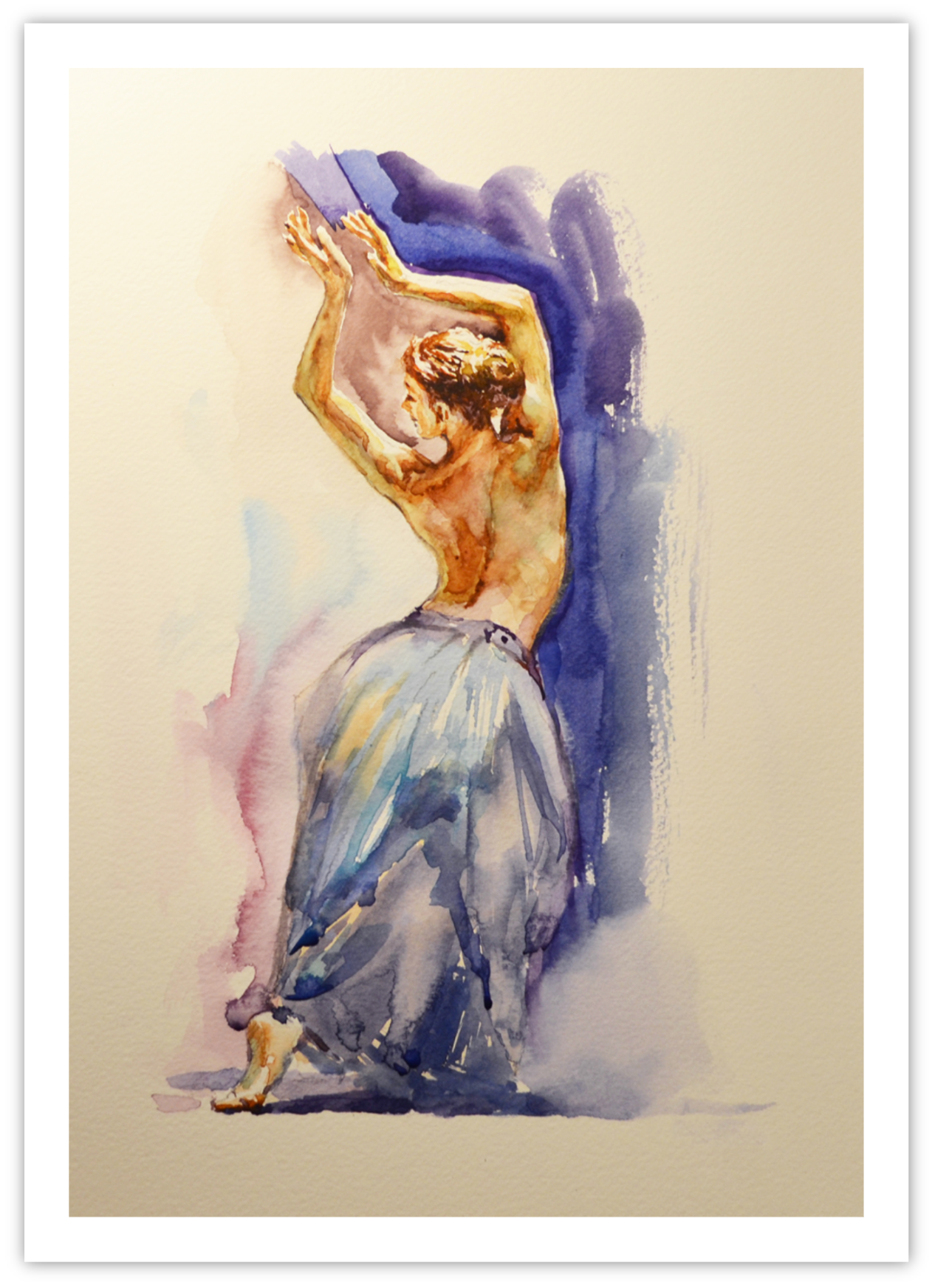 EQLE-F] Limited Edition Paper Print - EUN JUNG - Ballerina Figure Painting