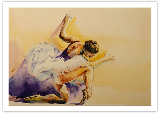 EQLE-F] Limited Edition Paper Print - EUN JUNG - Ballerina Figure Painting