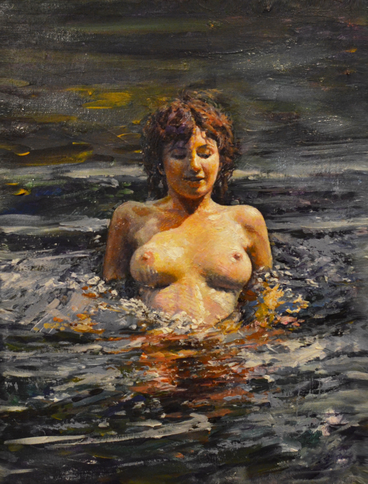 EQOP-N] JAE - Original Painting - Realism Nude Model Figure Oil Painting