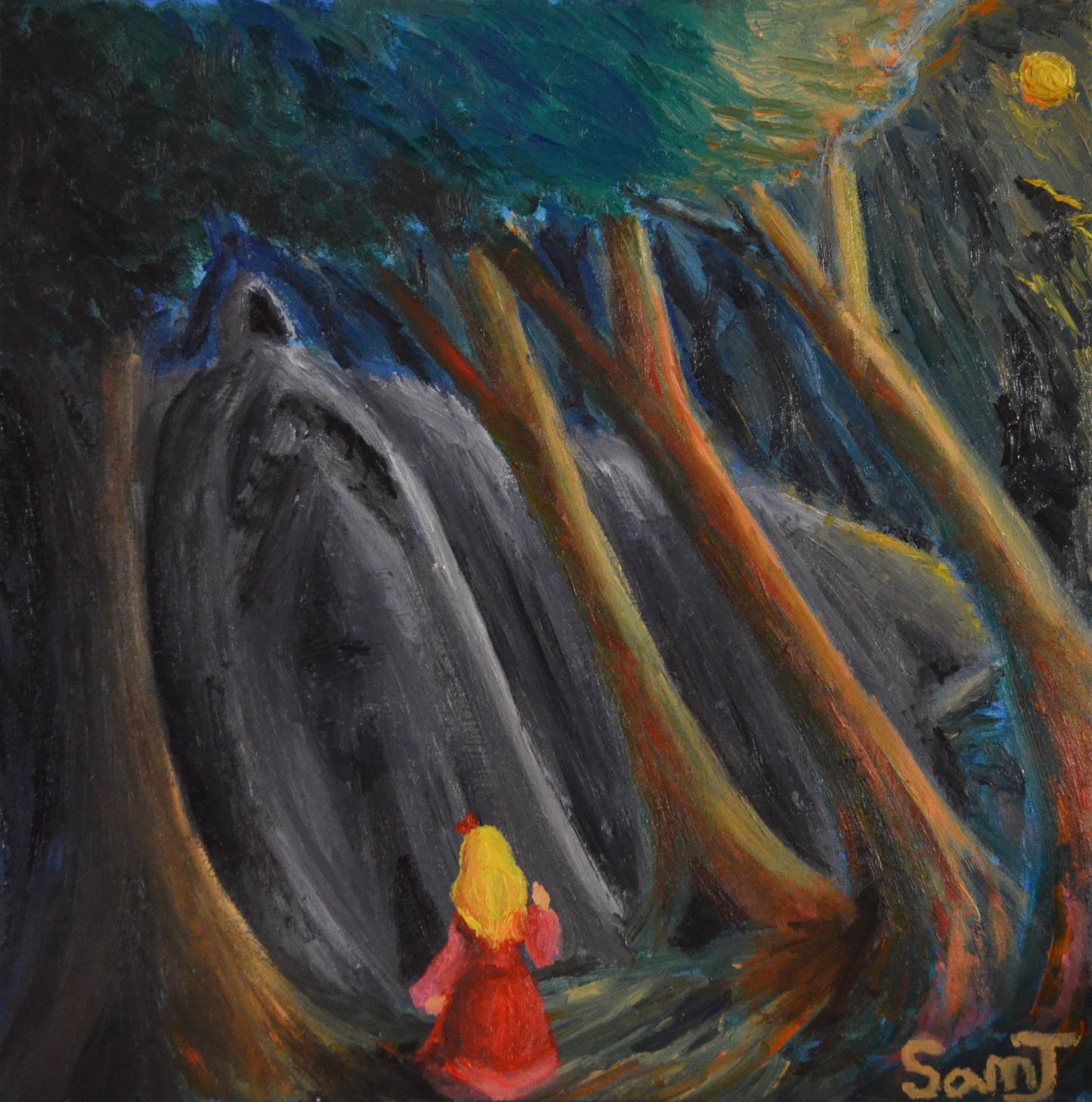 EQOP-Y] SAM JUNG - Original Painting - Mysterious Cave Fantasy