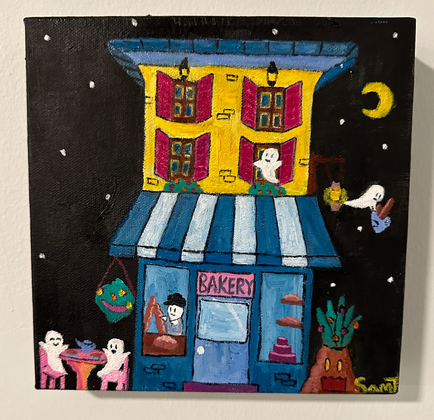 EQOP-Y] SAM JUNG - Original Painting - Ghost Bakery Fantasy