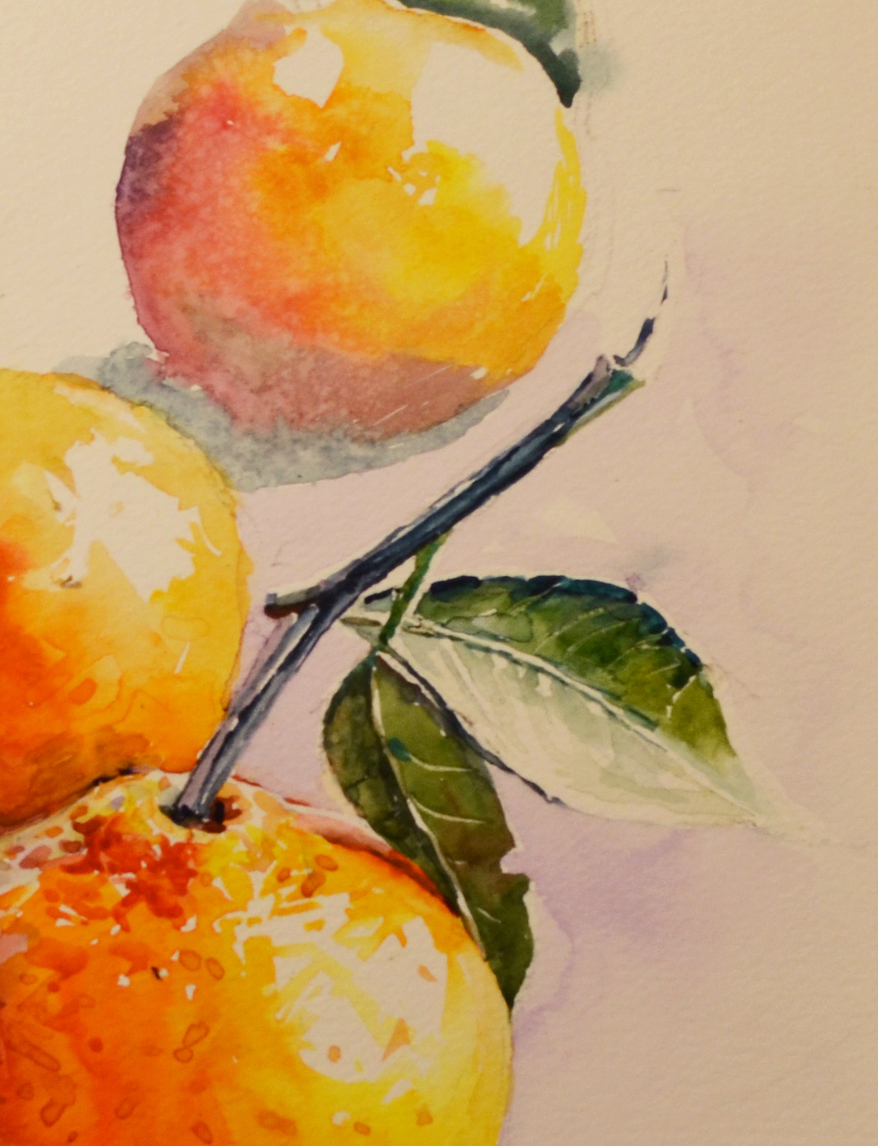 EQOP-T] JAY JACK JUNG (1955) - Original Painting - Still Life Fresh Fruit Oranges