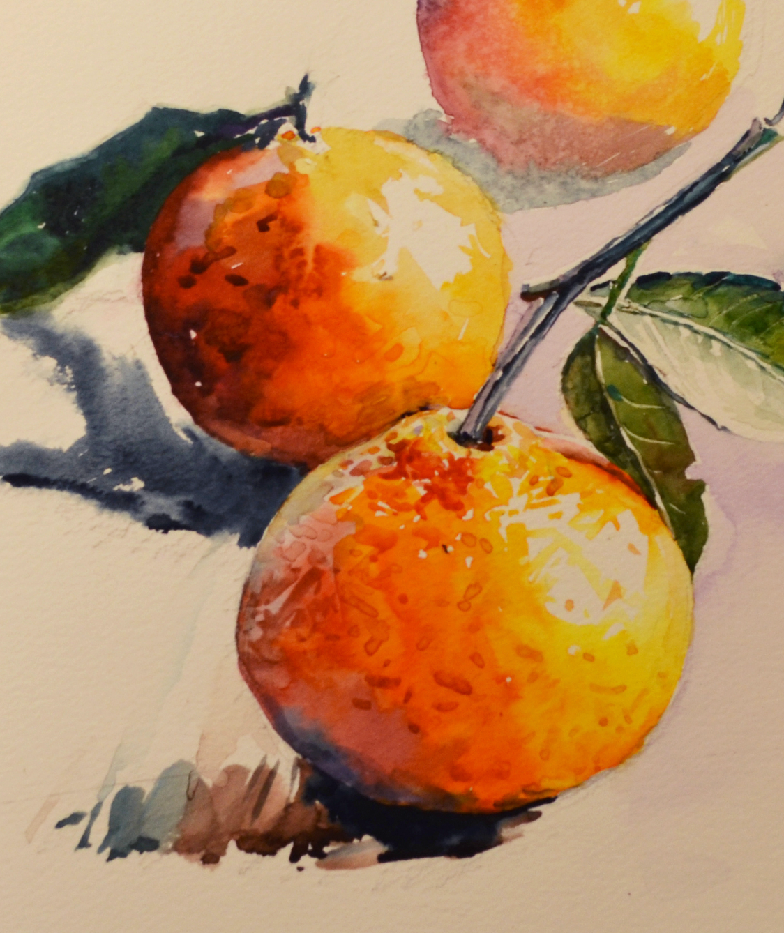 EQOP-T] JAY JACK JUNG (1955) - Original Painting - Still Life Fresh Fruit Oranges