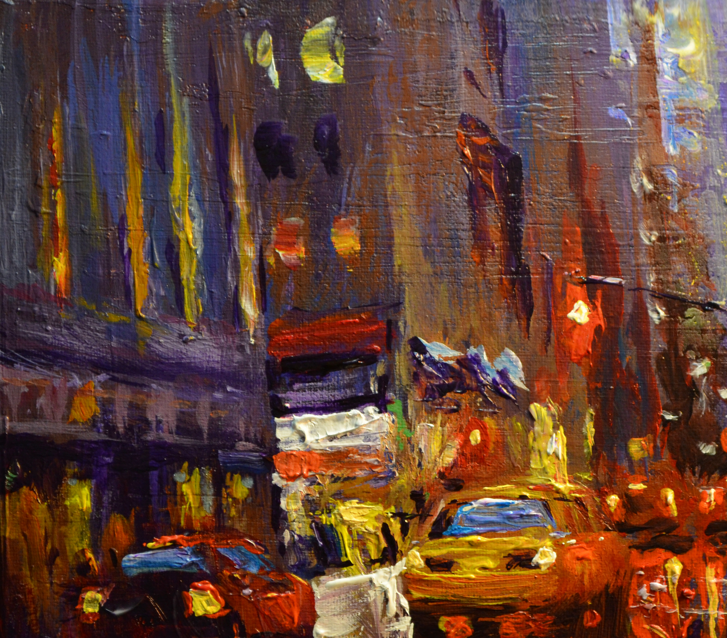 EOPC] JAY JACK JUNG (B. 1955) Original Artwork - Expressionism New York Cityscape Painting