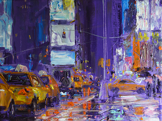 EOPC] JAY JACK JUNG (B. 1955) Original Artwork - Impressionism New York Cityscape Painting