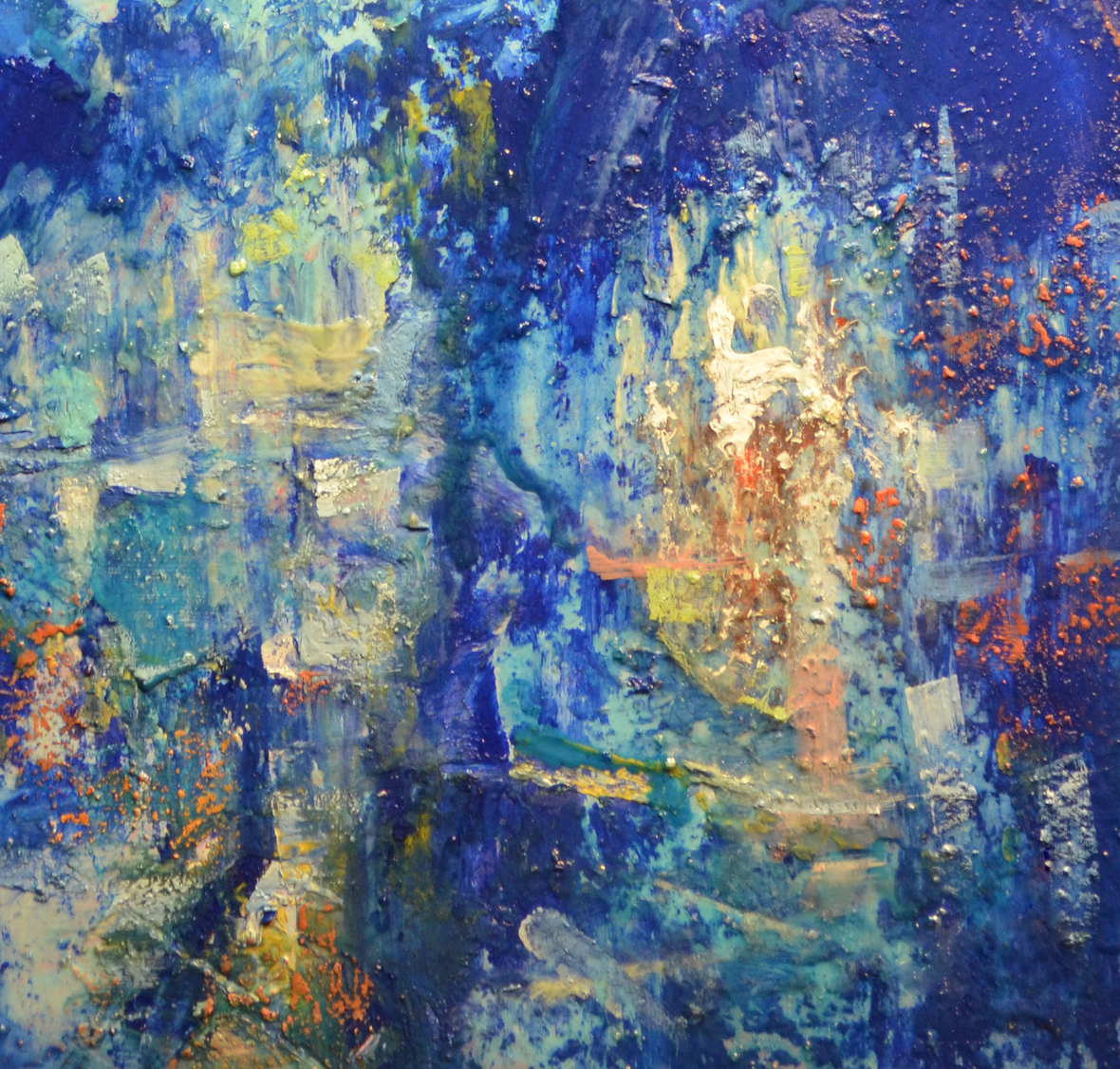 EOPC] JAY JACK JUNG (B. 1955) Original Artwork - Abstract Expressionism Cityscape Painting