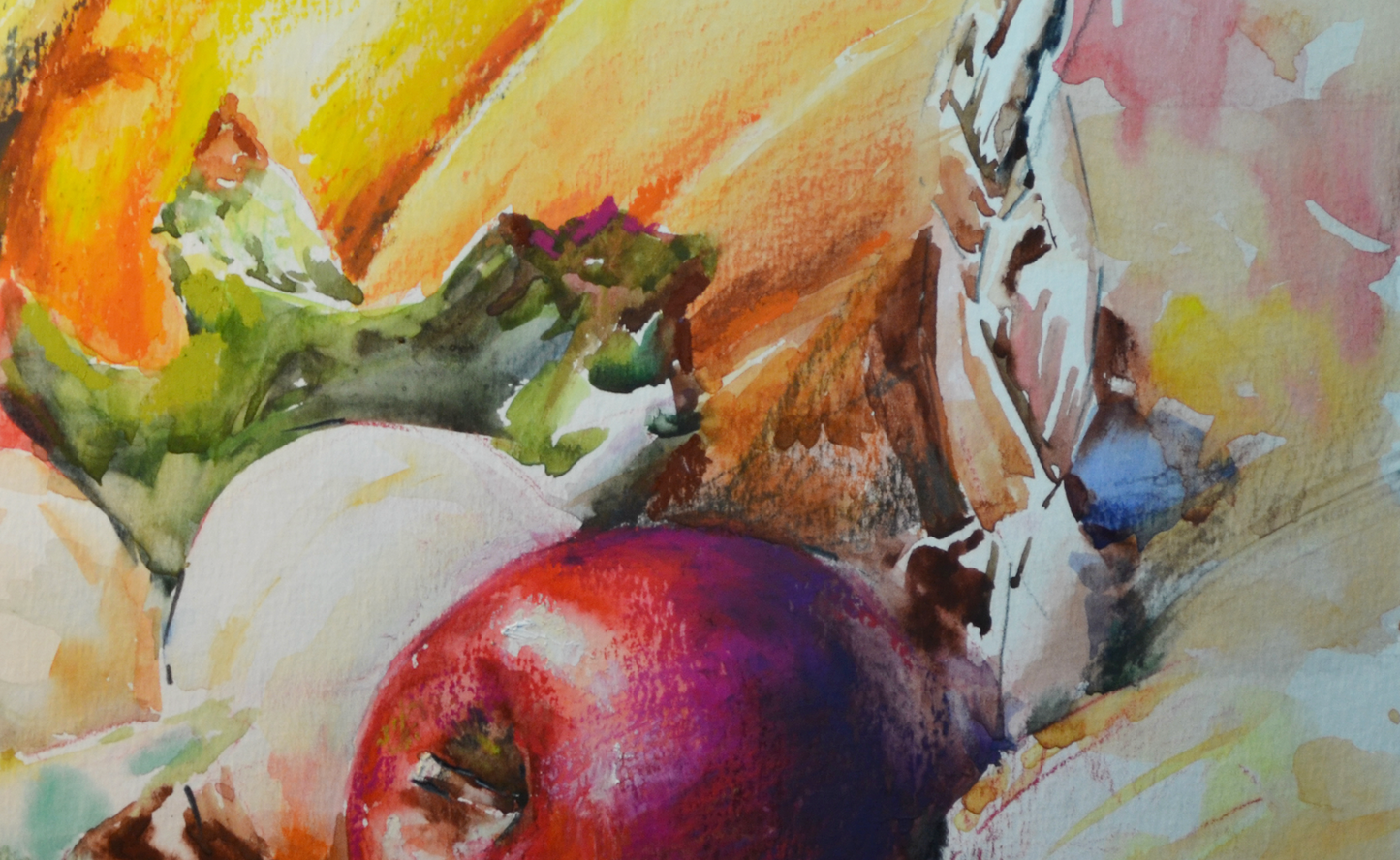 EOPT] JAY JACK JUNG (B. 1955) Original Artwork - Fresh Fruits Still Life Painting