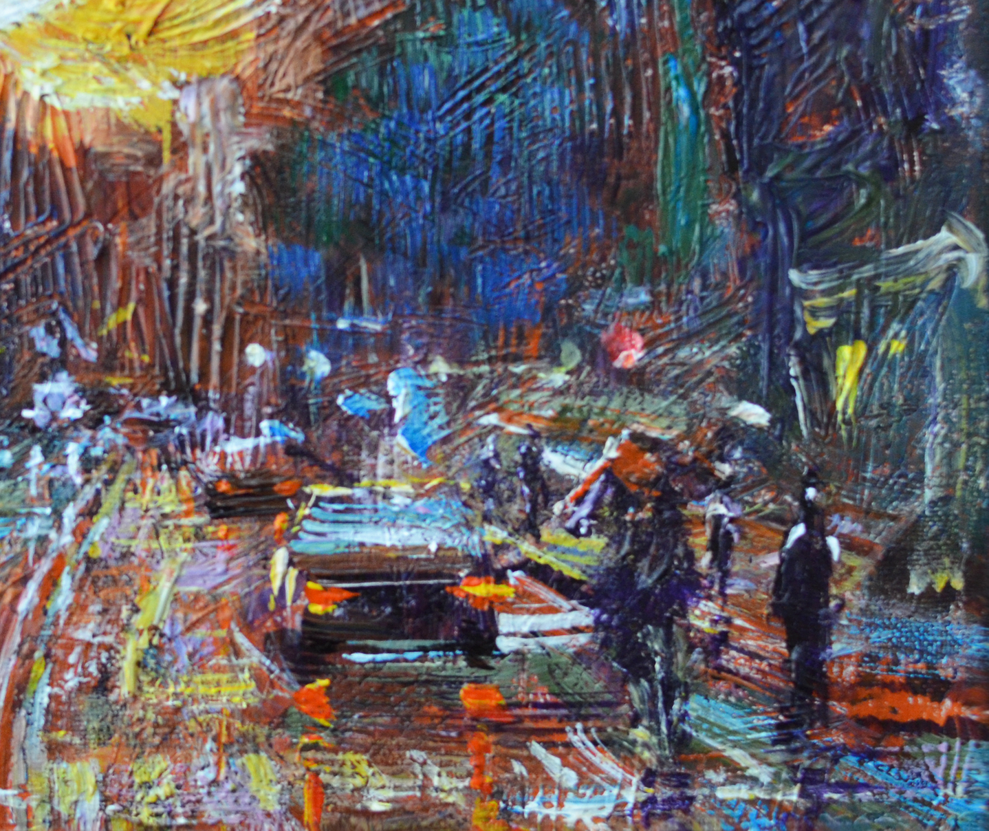 EOPC] JAY JACK JUNG (B. 1955) Original Artwork - Impressionism New York Cityscape Painting