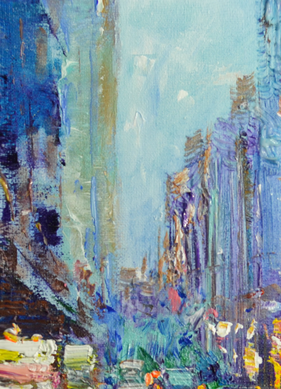 EOPC] JAY JACK JUNG (B. 1955) Original Artwork - Impressionism New York Cityscape Painting