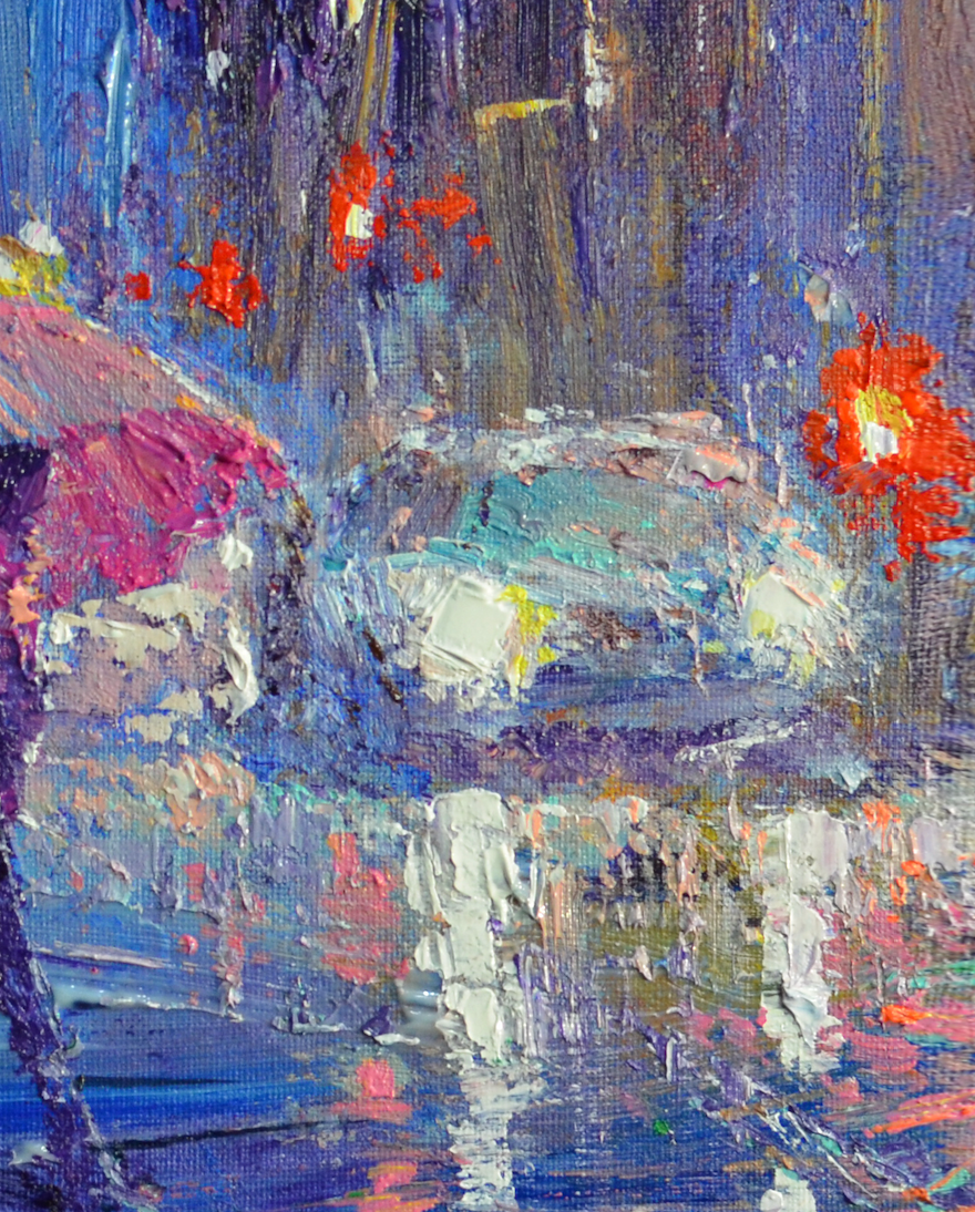 EOPC] JAY JACK JUNG (B. 1955) Original Artwork - Expressionism New York Cityscape Painting