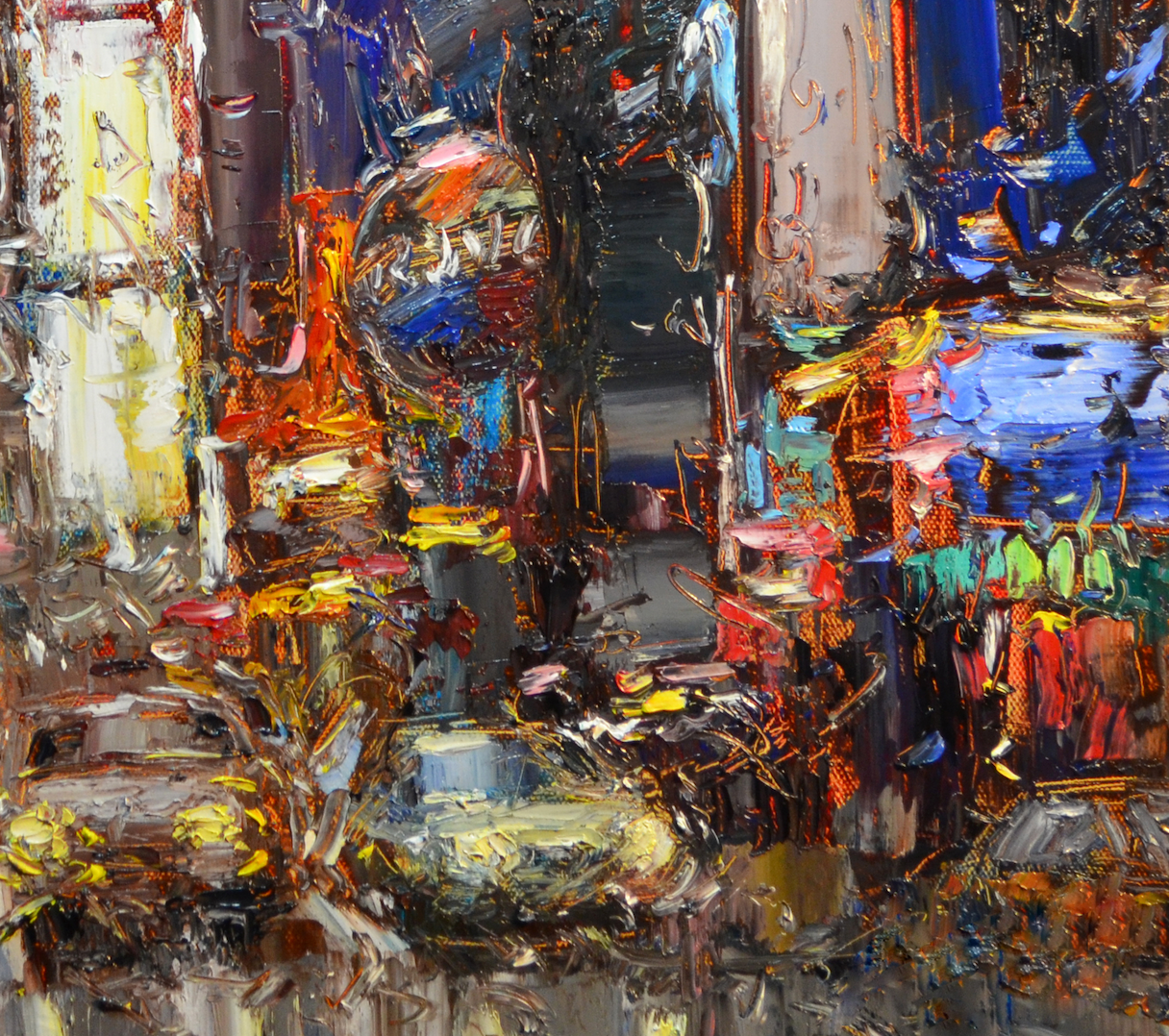 EOPC] JAY JACK JUNG (B. 1955) Original Artwork - Expressionism New York City Cityscape Painting