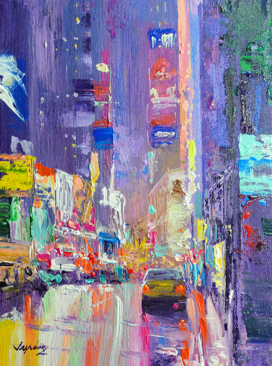 EOPC] JAY JACK JUNG (B. 1955) Original Artwork - Impressionism New York Cityscape Painting