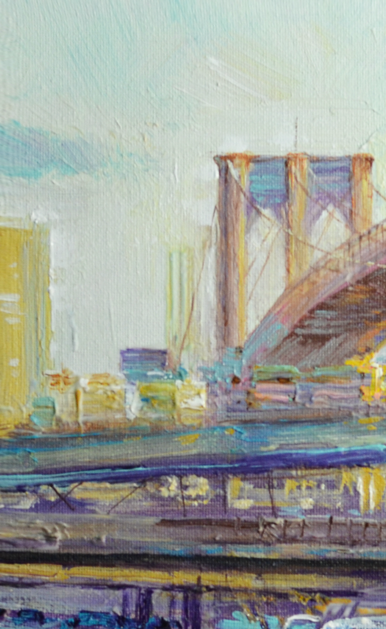 EOPC] JAY JACK JUNG (B. 1955) Original Artwork - Impressionism New York Cityscape Painting