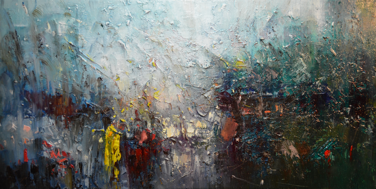 EOPC] JAY JACK JUNG (B. 1955) Original Artwork - Impressionism New York Cityscape Painting