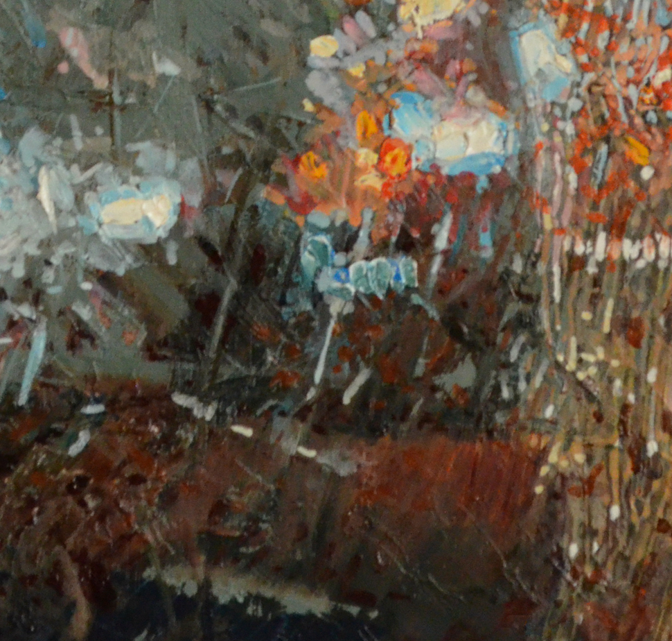 EOPC] JAY JACK JUNG (B. 1955) Original Artwork - Abstract Expressionism Cityscape Painting