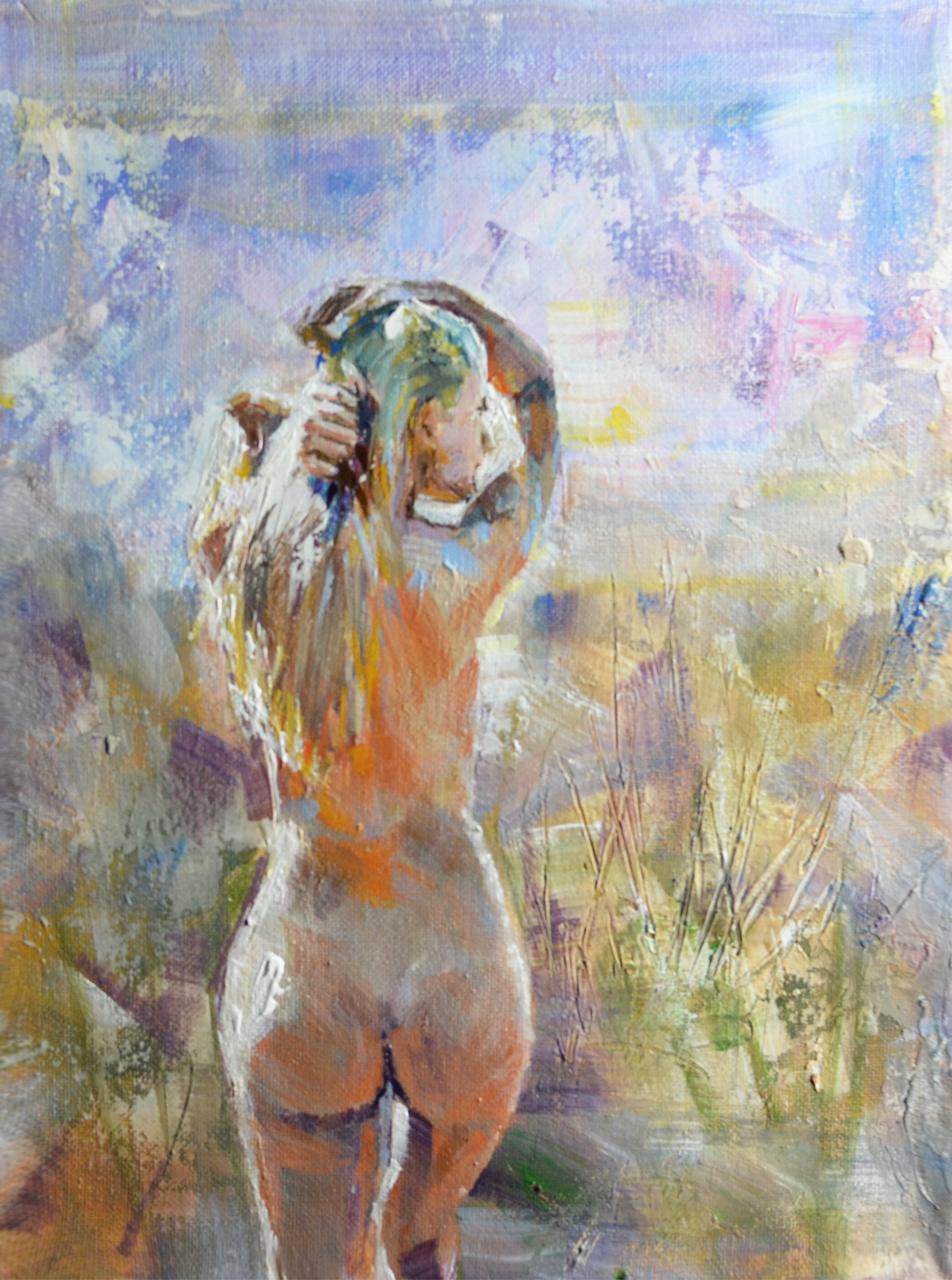 EOPN] JAE - Original Painting - Impressionism Nude Model Figure Acrylic Painting