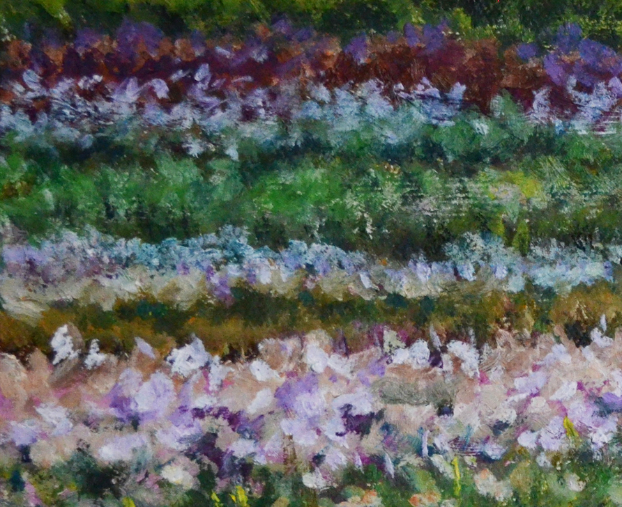 EOPL] MEE JUNG - Original Painting -  Impressionism Spring Flower Field Landscape